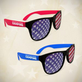 American Flag Neon Red Billboard Sunglasses